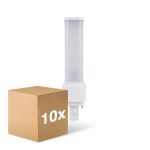 Voordeelpak 10x Ledvance Dulux-D LED 9W - 840 Koel Wit | 2-Pin - Vervangt 26W