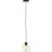 Brilliant Casto Hanglamp Glas Hanglamp Metaal Zwart Beige | 190mm - Geschikt voor 1x E27