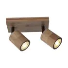 Good&Mojo Plafondlamp Java Bamboe Bruin | Geschikt voor 2x GU10 