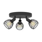 Eglo Plafondlamp Sonni Staal Zwart | IP20 - Geschikt voor 3x E14 